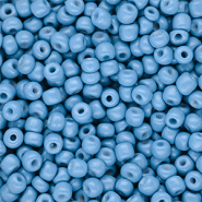 Glass seed beads 6/0 (4mm) Light Blue