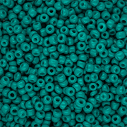 Glass seed beads 8/0 (3mm) Teal Green