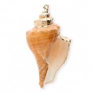 Shell pendants specials whelk Copper Brown-Gold