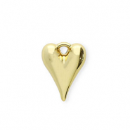 Acrylic charms heart Gold