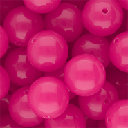 18 mm DQ&reg; acrylic beads shiny Magenta Pink