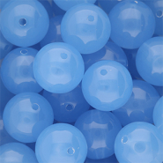 16 mm DQ&reg; acrylic beads shiny Blue