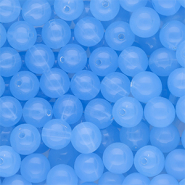 10 mm DQ&reg; acrylic beads shiny Blue