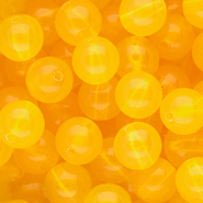 12 mm DQ&reg; acrylic beads shiny Warm Yellow