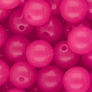 16 mm DQ&reg; acrylic beads shiny Magenta Pink