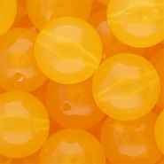 20 mm DQ&reg; acrylic beads shiny Warm Yellow