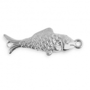 Stainless steel findings connector fish Silver
