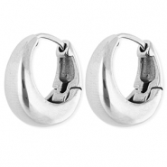 Stainless steel earrings / creoles Silver