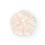 Shell charm flower Peach Pink