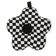 Statement charms flower with cubes Black-White