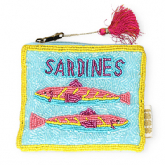 Pouch "Sardines" Yellow-Light Blue-Pink