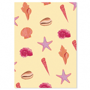 BY31&reg; Jewellery cards sea life Yellow-Pink-Purple
