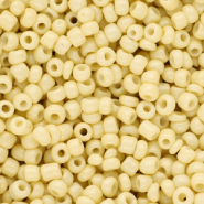 Miyuki seed beads 8/0 Duracoat Opaque Light Lemon Ice Yellow 8-4451