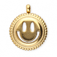 BY31® Stainless steel charms smiley Gold