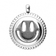 BY31® Stainless steel charms smiley Silver