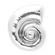 Stainless steel statement brooches snail Silver