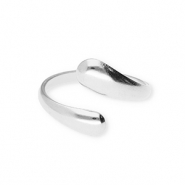 Stainless steel rings drops Silver