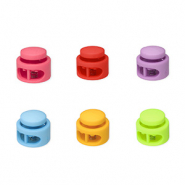 Colourful jewellery findings cord stopper round Multicolour