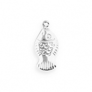 Stainless steel charms fish Silver