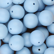Silicone beads 18mm Light Blue