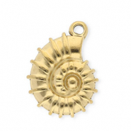Stainless steel charms sea shell Gold