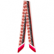 Bandana scarf with sea life Rust Red-Light Pink-Brown
