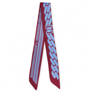 Bandana scarf with links Berry Wine Red-Lavender Purple