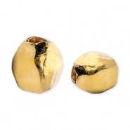 DQ European metal beads hexagon Gold (Nickelfree)