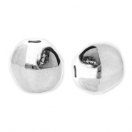 DQ European metal beads hexagon Antique Silver (Nickelfree)