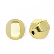 Acrylic beads round Gold