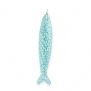 DQ&reg; greek ceramic charms sardine Turquoise Blue