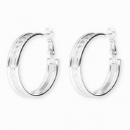 Stainless steel earrings / creoles Silver