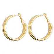 Stainless steel earrings / creoles Gold