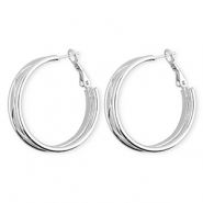 Stainless steel earrings / creoles Silver