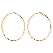 Stainless steel earrings / creoles Gold