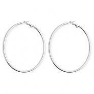 Stainless steel earrings / creoles Silver