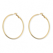 Stainless steel earrings / creoles Gold