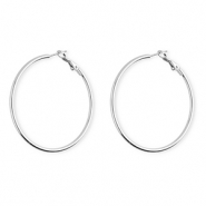 Stainless steel earrings / creoles Silver