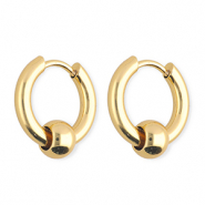 Stainless steel earrings / creoles Gold