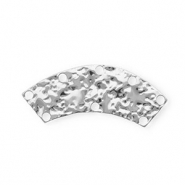 BY31® Stainless steel findings connector arch with 8 loops Silver