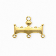BY31® Stainless steel findings connector bar with 4 loops Gold