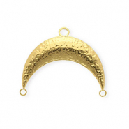BY31® Stainless steel findings connector arch with 3 loops Gold