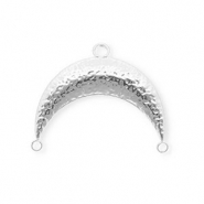 BY31® Stainless steel findings connector arch with 3 loops Silver