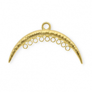 BY31® Stainless steel findings connector arch with 10 loops Gold