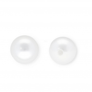 Imitation freshwater pearls round White