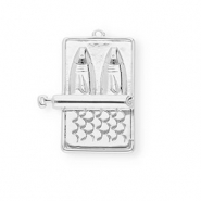 BY31® Eco-brass metal charms canned sardines Silver