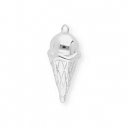 BY31® Eco-brass metal charms ice cream Silver