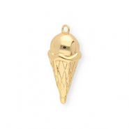 BY31® Eco-brass metal charms ice cream Gold