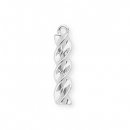 BY31® Eco-brass metal charms fusilli pasta Silver