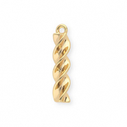 BY31® Eco-brass metal charms fusilli pasta Gold